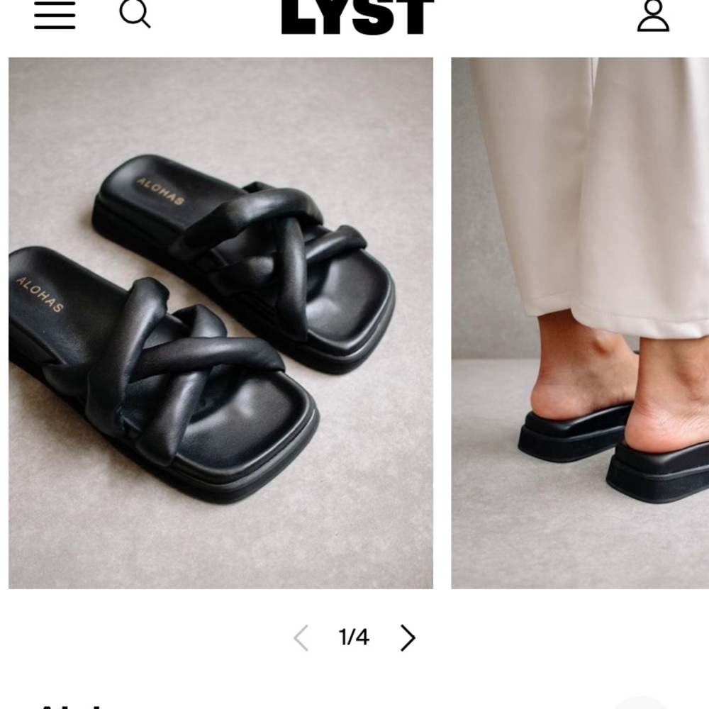 Alohas leather cross sandals